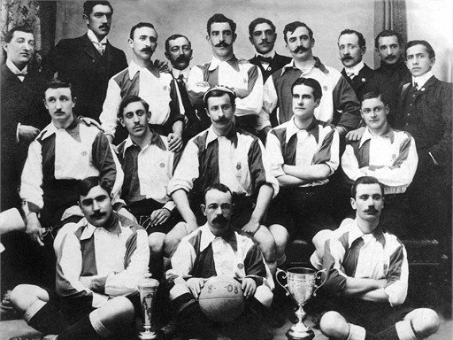 Primeros socios fundadores del Athletic Club de Madrid, en 1903