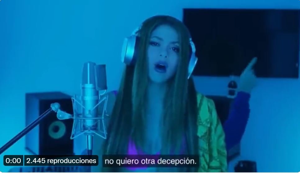 Imagen del videoclip de Shakira