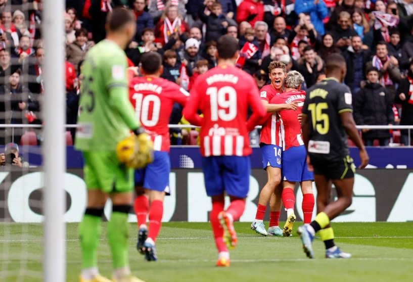 El Atleti celebra el gol de Correa / Foto: ATM