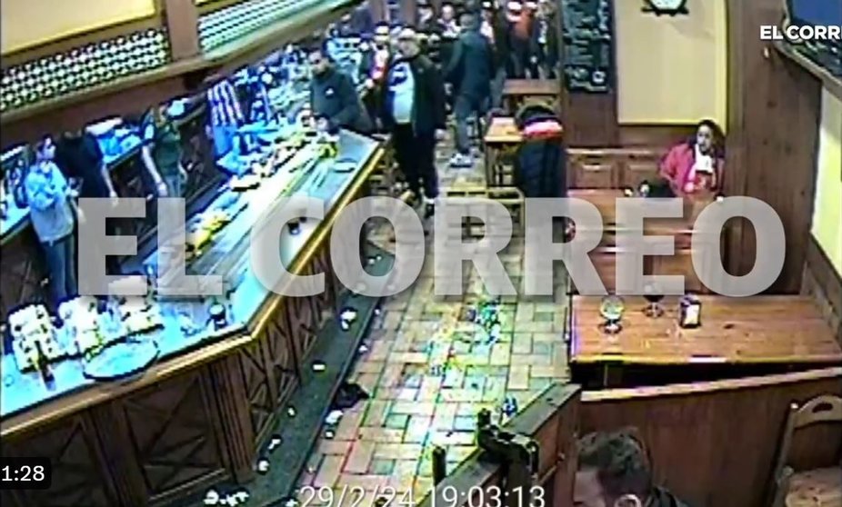 Captura del vídeo de los incidentes / Foto: El Correo