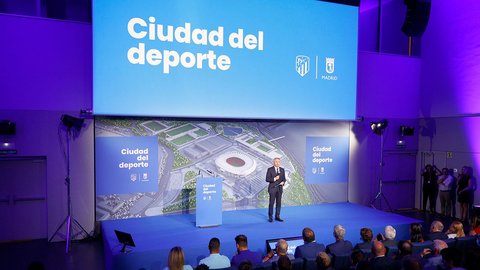 Vicente Vallés, en la presentación de la Ciudad del Deporte / Foto: ATM